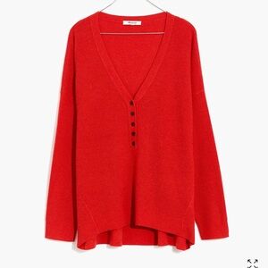 Madewell Asherton Waffle Henley Sweater